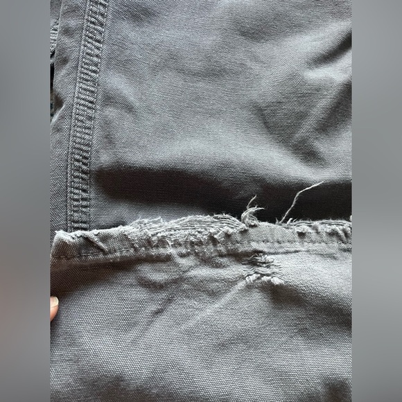 Carhartt Gray Work Pants Loose Fit Carpenter 100% Cotton 42x32 *flawed - Picture 9 of 12